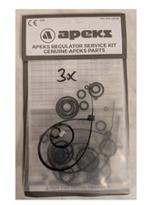 Apeks RS135111, 3 Sets, Atemregler Service Kit 2. Stufe, NEU+OVP