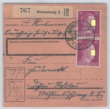 Deutsches Reich Paketkarte