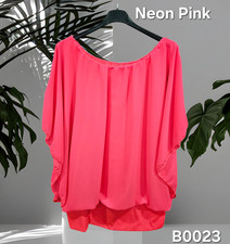 Chiffon Carmen Tunika Bluse