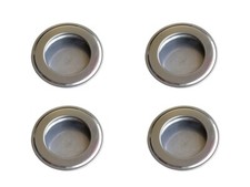 Edelstahl Griffmulde Muschelgriff Möbelgriff Schrankgriff Mulde Ø41mm 4 Stück