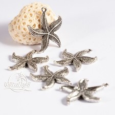 5x Schmuck Anhänger Seestern
