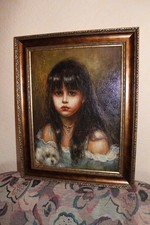 eine Ölgemälde mit Monogramm