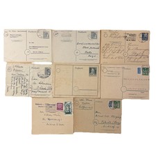 Konvolut 8 Ganzsachen 1945 -