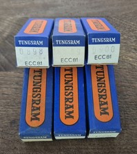 ECC81 6x Röhre Tungsram Ladenfund Unbenutzt Tube 