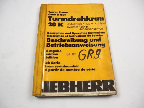 Liebherr 20k turmdrehkran - liebherr,