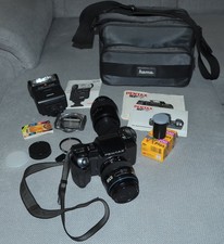 Pentax SF7 Kamera mit Objektiv Tokina AF 35-70, Soligor 70-210 und viel Zubehör