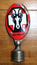 Emailplakette Gemskopf, auf