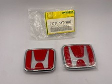 2x Honda Type R Embleme Rot integra civic crx del sol ej ek eg ed mb vti b16 d16