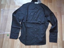 Langarmbluse schwarz mit