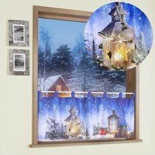 Scheibengardine Weihnachten m