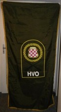 BIG HVO HOS Fahne Crna Legija