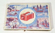 DDR Packung Bleistiftanspitzer 25 Stück Originalkarten Modell 105 Anspitzer 