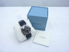 SKAGEN DENMARK 859LSLB Herren Armbanduhr Lederband Slim 37mm Herrenuhr - NEU