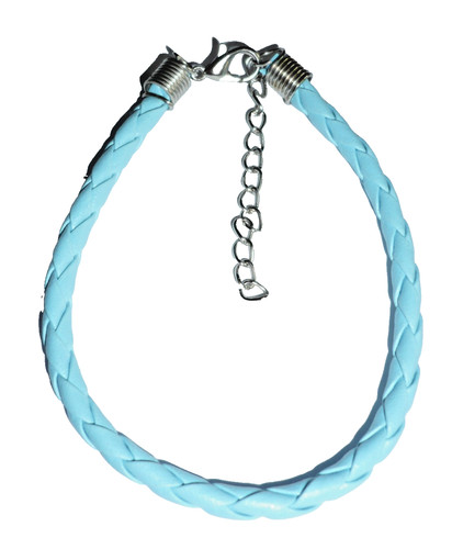 Geflochten armband blau 24 - 19-,