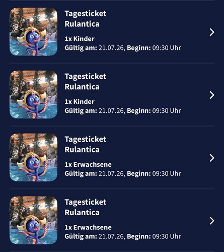 Rulantica tickets für den - 4,