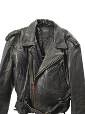Hein Gericke Motorradjacke Echt Leder Schwarz Gr. 54 Vintage Bikerjacke