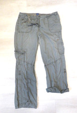 Cecil Hose Cargohose Stoffhose Jessy khaki grün W36 L32 leicht