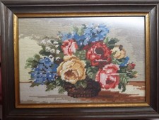 Vintage Gobelin Stickerei Bild