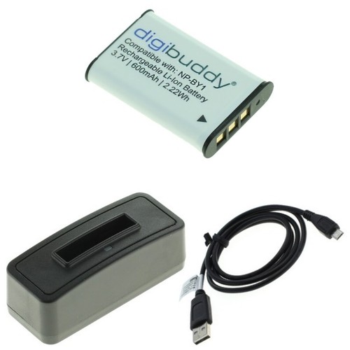 Ladegerät usb akku np by1 - +,