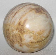 Edelstein-Kugel aus Marmor mit