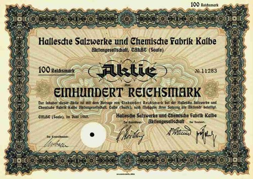 Hallesche salzwerke chemische - hallesche,