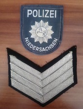 Altes Ärmelabzeichen Polizei Niedersachsen und Dienstgradabzeichen