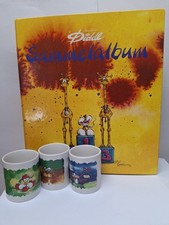 Diddl Sammelalbum + 3 Becher Konvolut Diddl Blätter Sammlung Sehr Guter Zustand