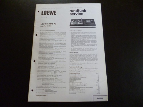 Original service manual - original,
