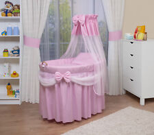 WALDIN Baby Bollerwagen,Stubenwagen,komplett mit Zubehör,XXL NEU !!! Rosa/Weiß