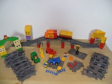 LEGO DUPLO ELEKTRISCHE EISENBAHN - GROSSE BRÜCKE - VIEL ZUBEHÖR - KONVOLUT