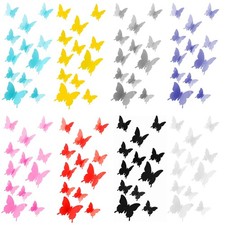 Schmetterlinge in 3D - Wandsticker Wand Dekoration Deko Wandtattoos - wählbar