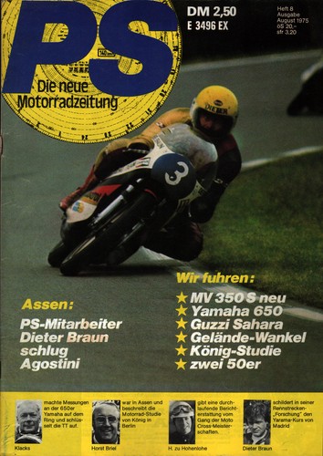 Zeitschrift motorrad 8 von - ps, #8