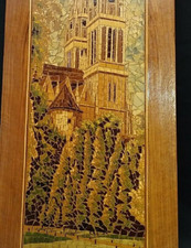 Historie Kathedrale  Zagreb " Kroatien - Wandbild Handarbeit  Intasien  P 201