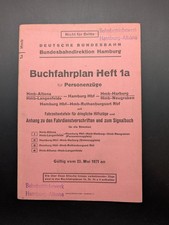 Buch Buchfahrplan Heft 1a Deutsche Bundesbahn 1971 BD Hamburg Eisenbahn 