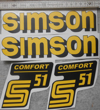 S51Comfort,Simson,Aufklebersat