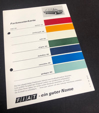 FIAT 128…FARBEN / Farbmusterkarte….RAR + TOP….1970
