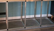 Aquarium Gestell 300x80cm Unterbau rechteck Aquariumschrank Schrank Aluminium