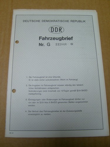 Ddr anhängerbrief 350 - anhängerbrief, 350.40