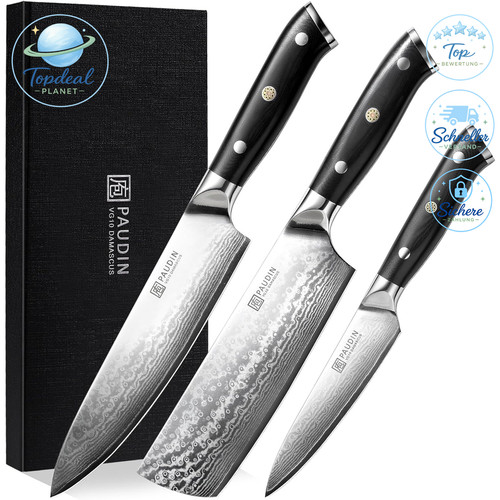 Damastmesser set teilig - damastmesser,