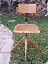 Ama Elastik Bürostuhl Drehstuhl Bauhaus Stil Architektenstuhl Holz Mod. 350