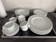 Seltmann Weiden Marina Canvas Grau 6er Set Essgeschirr  30 Teile Porzellan