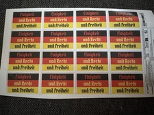 Deutschland Aufkleber 16stk