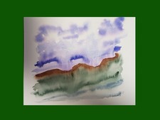 Original aquarell bild - original,