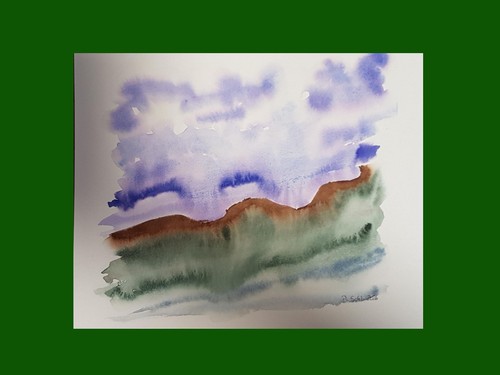 Original aquarell bild - aquarell,