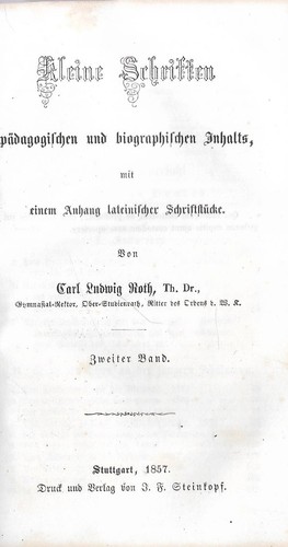 Carl ludwig roth kleine - carl,