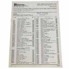 Rivarossi Vintage seltene Preisliste Importhäuser Wiking Vollmer AHM 1976 