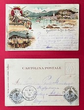 Litho AK COMER SEE Lago di Como 1897 Bellagio und Villa Carlotta      ( 131039