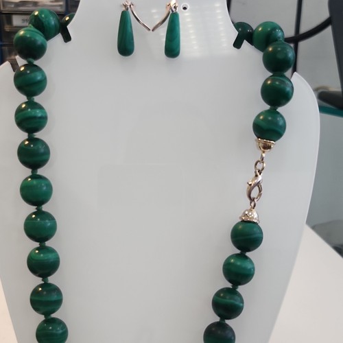 Grüne malachitkette mit - malachitkette,