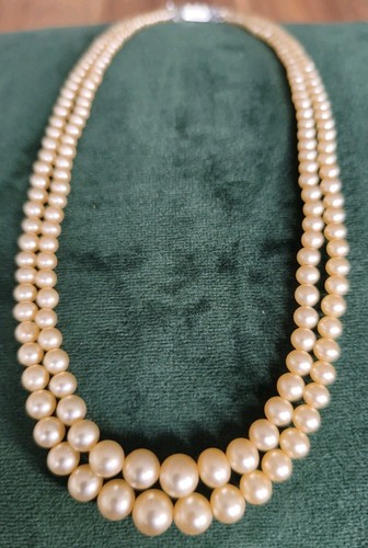 Edle vintage perlenkette - vintage,