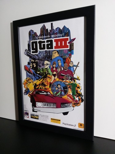 Rare gta iii ps2 werbeblatt - gta,